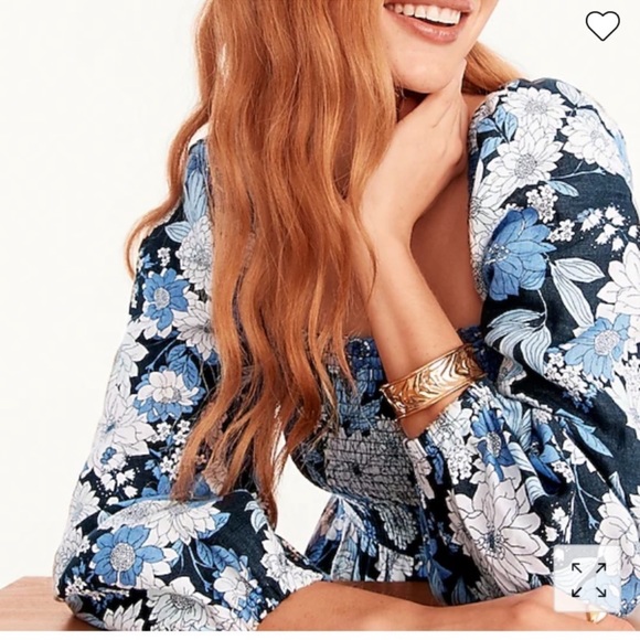 J.Crew linen daydream zinnia floral dress - Picture 2 of 10